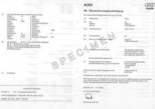 Audi certificate of conformity audi